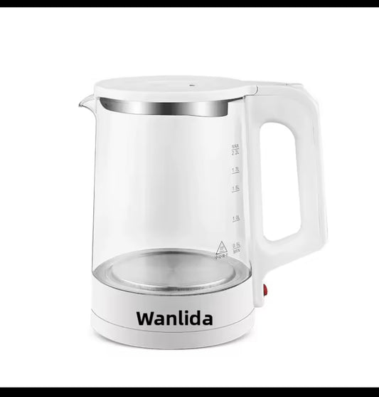 Large Capacity Glass Electric Water Kettle 304 Stainless Steel Integrated Automatic Switch off Insulated Home Use Water Boiler